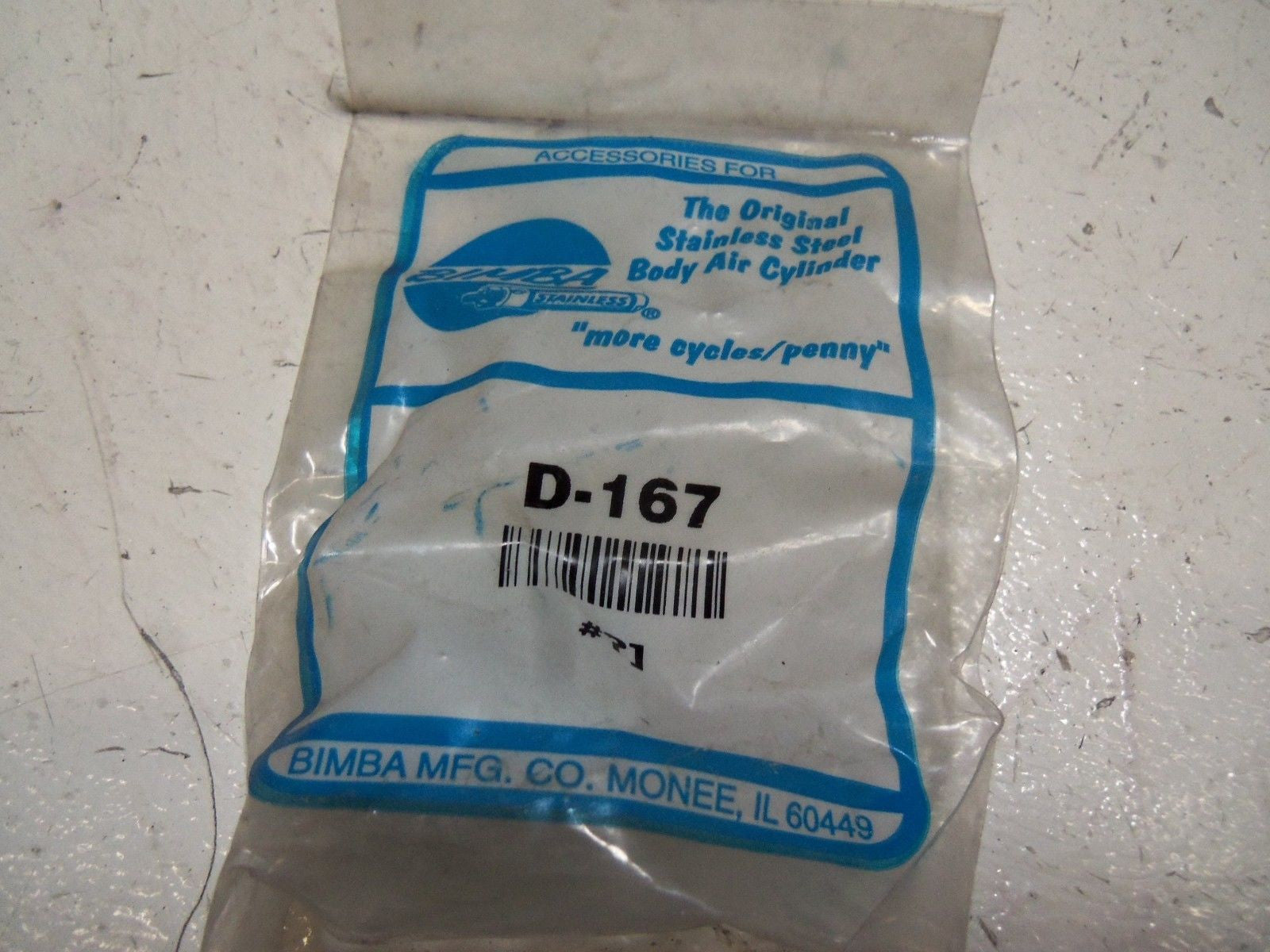 BIMBA D-167 BRACKET PIVOT * NEW IN FACTORY BAG *