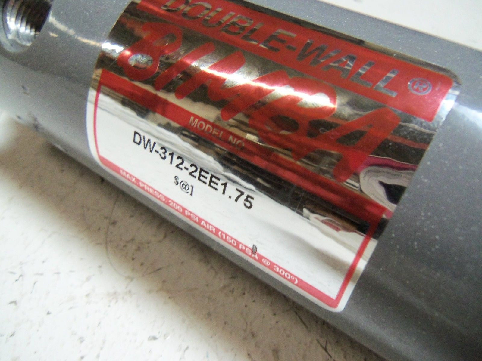 BIMBA DW-312-2EE1.75 PNEUMATIC AIR CYLINDER *USED*