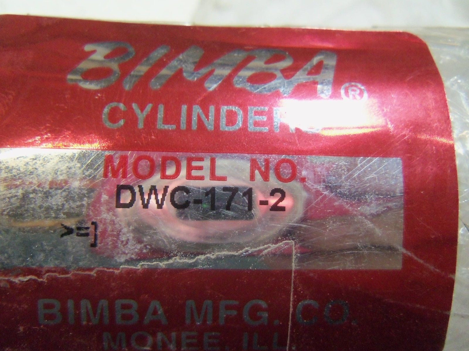 BIMBA DWC-171-2 PNEUMATIC CYLINDER *USED*