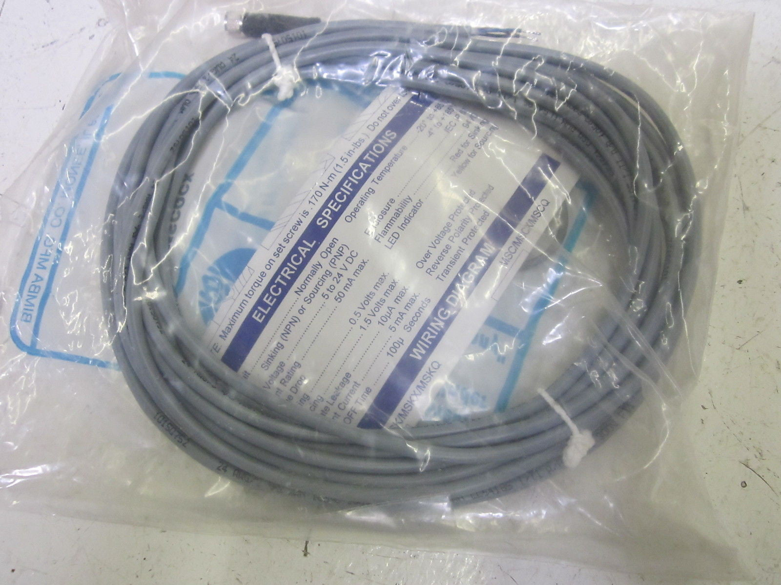 BIMBA MSCQCX MAGNETIC REED SWITCH *NEW IN A FACTORY BAG*