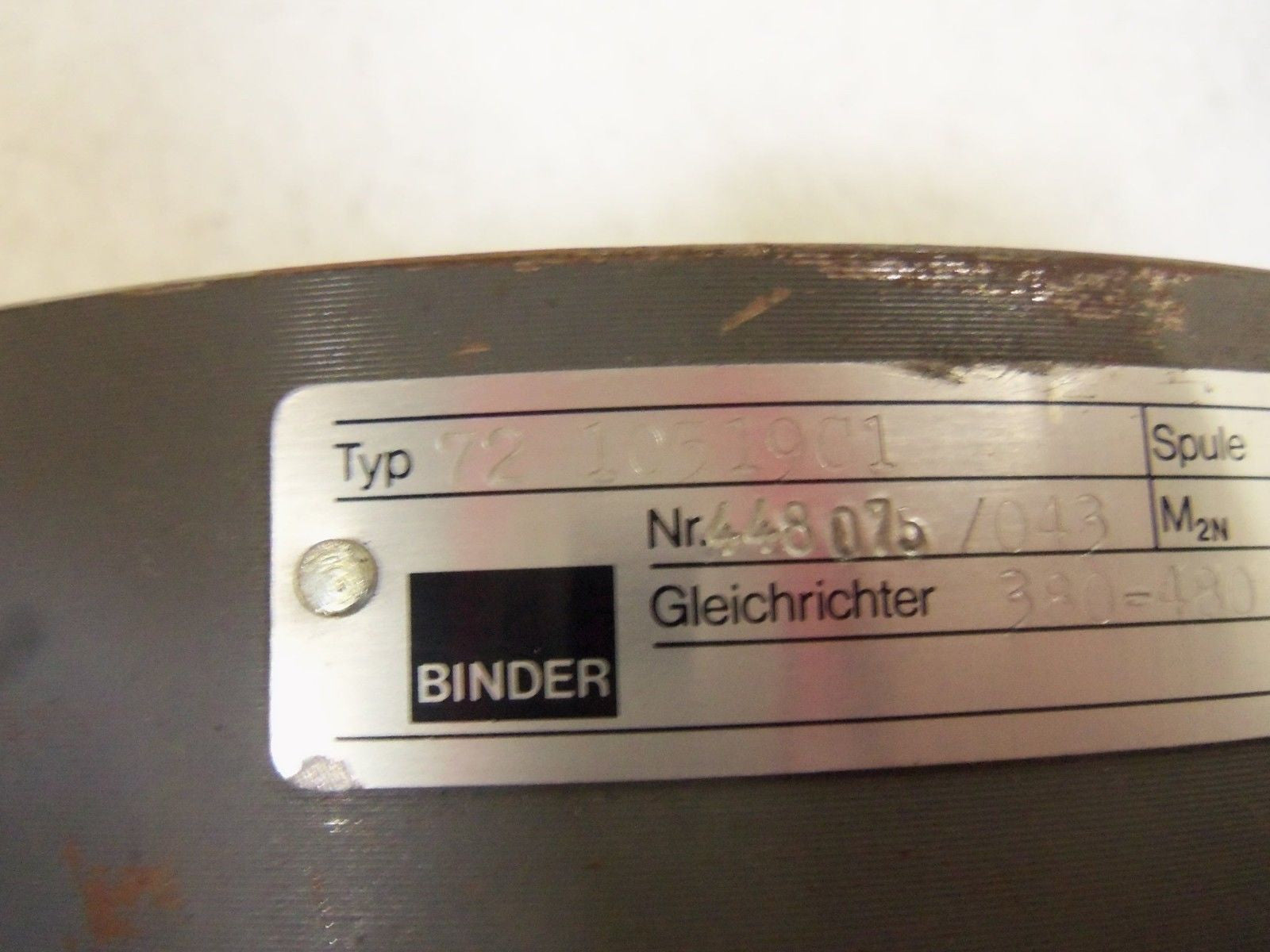 BINDER 72 10519C1 MOTOR *USED*