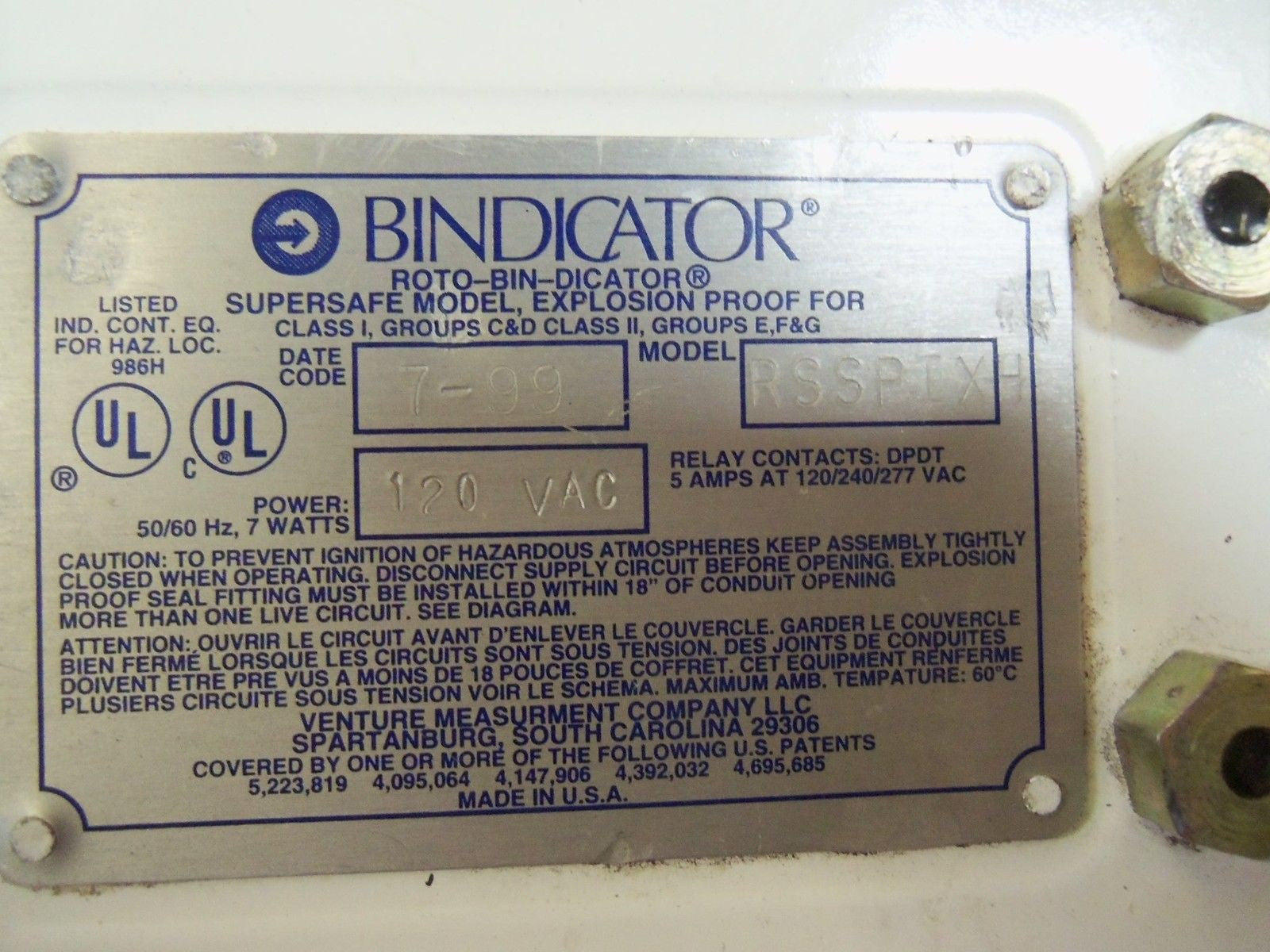 BINDICATOR RSSPIXH *USED*