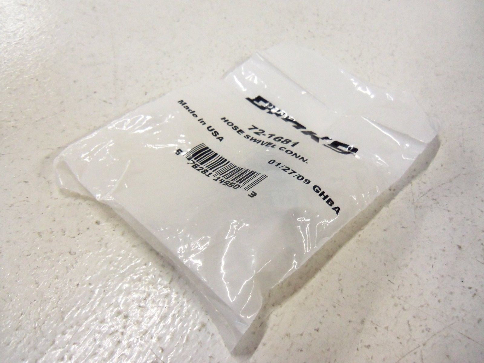 BINKS FITTINGS 72-1681 (WHITE BAG) *NEW IN FACTORY BAG*