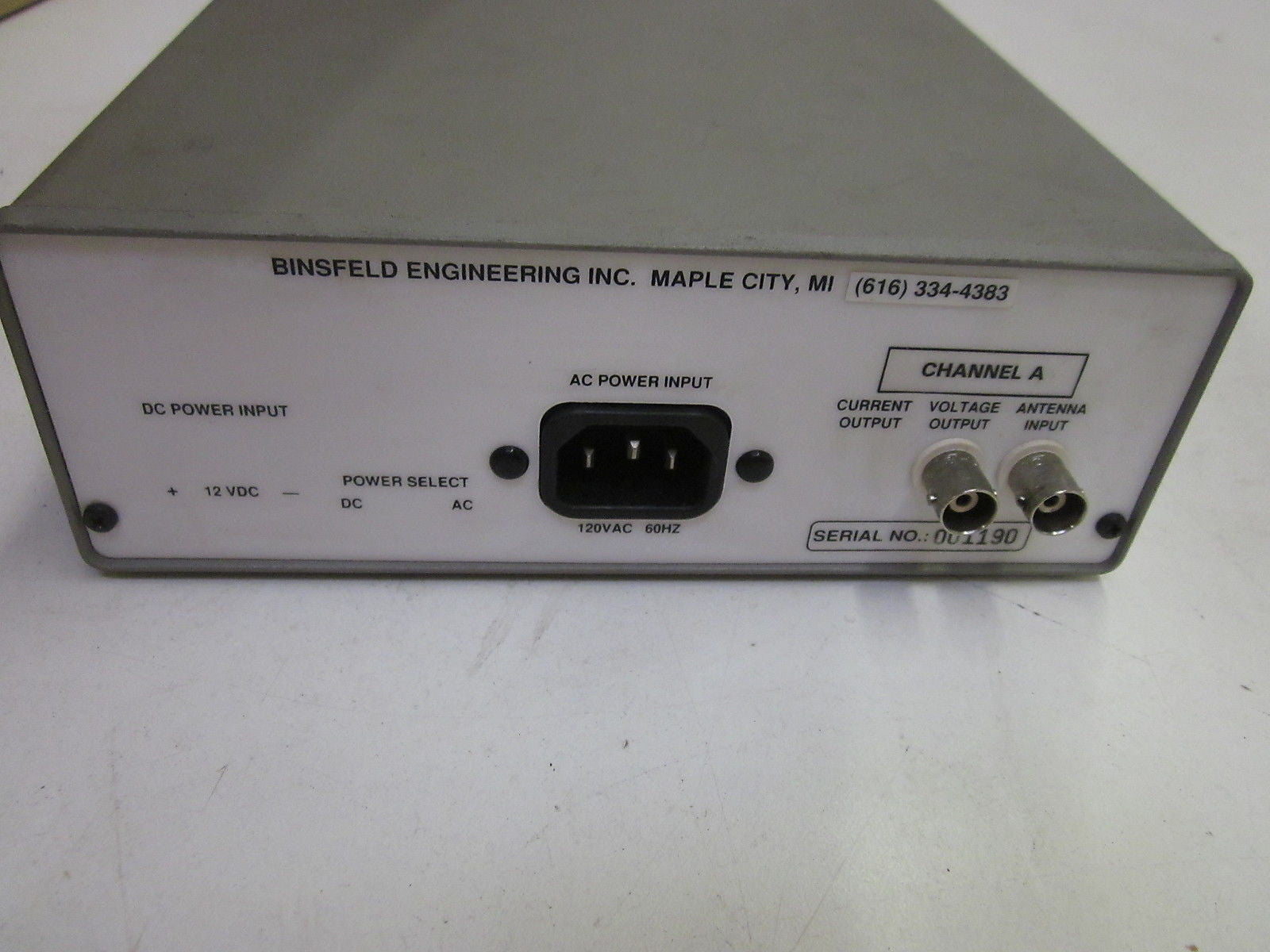 BINSFEILD ENGINEERING F-2003 TELEMETRY RECIEVER *USED*