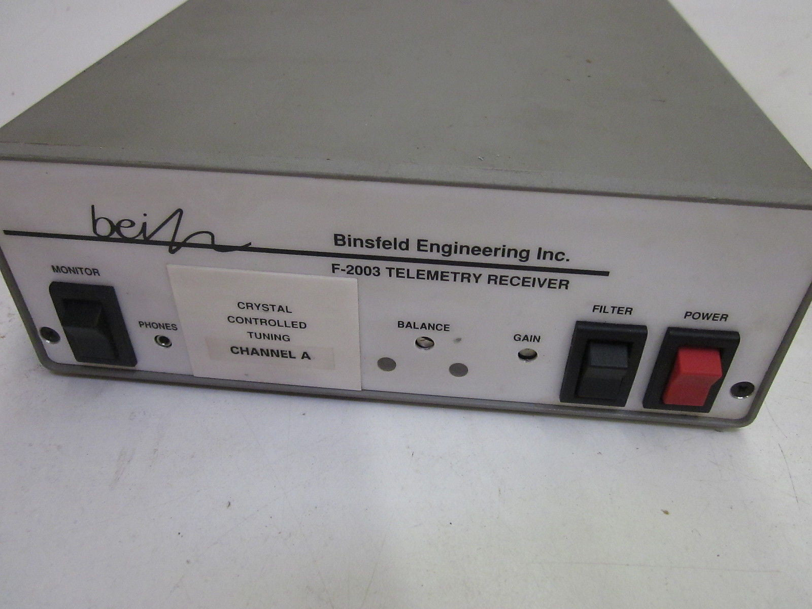 BINSFEILD ENGINEERING F-2003 TELEMETRY RECIEVER *USED*