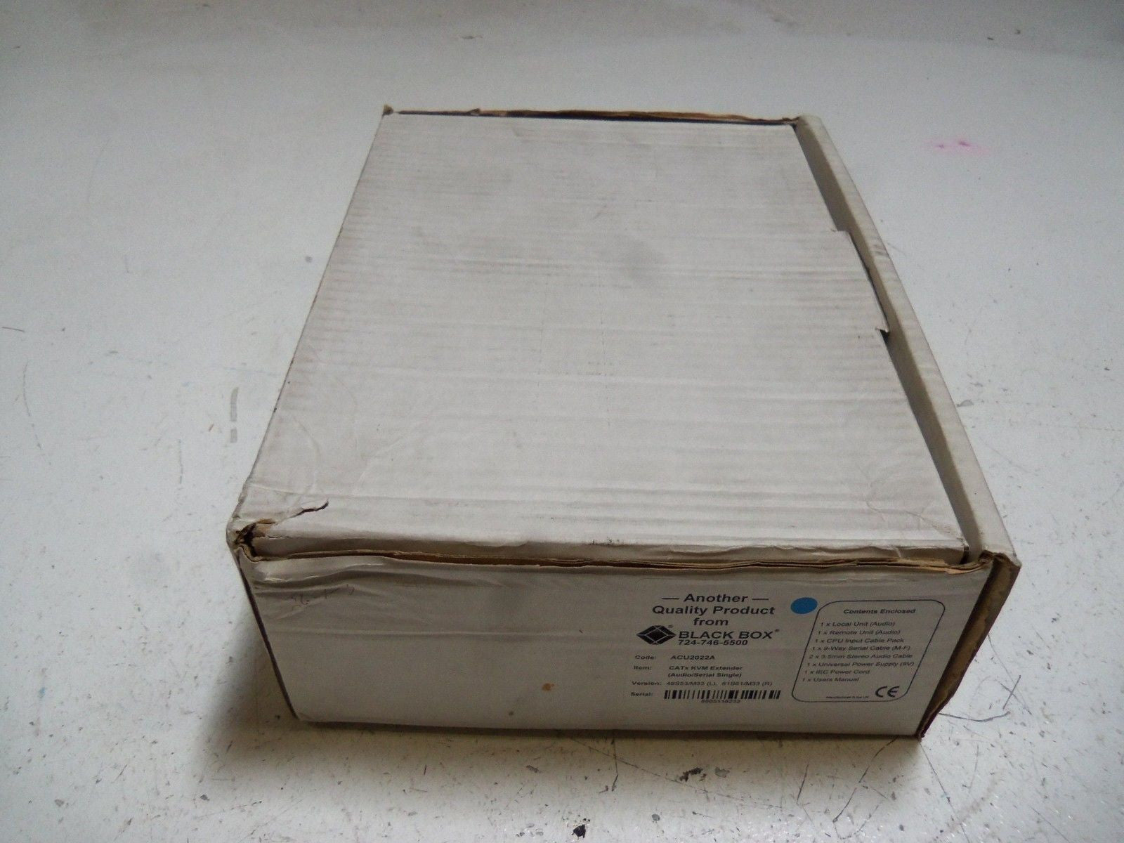 BLACK BOX ACU2022A CATXKVM EXTENDER *NEW IN BOX*