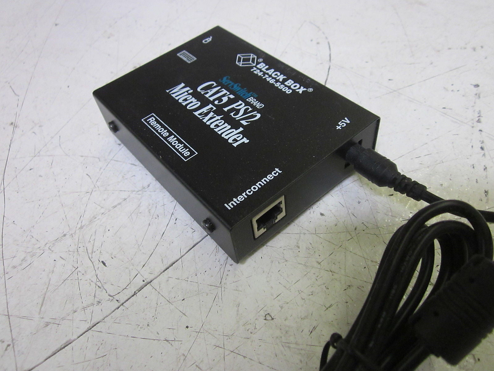 BLACK BOX SERVSWITCH ACU1007A CAT5 PS/2 EXTENDER W/ SPX-GS18A05 *NEW NO BOX*