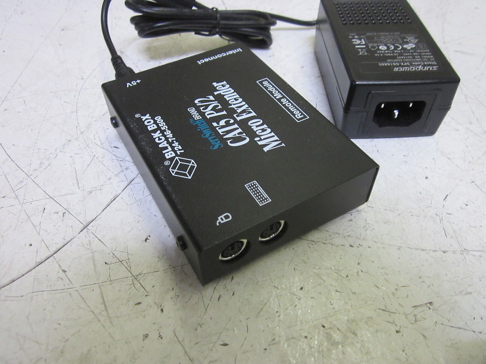 BLACK BOX SERVSWITCH ACU1007A CAT5 PS/2 EXTENDER W/ SPX-GS18A05 *NEW NO BOX*
