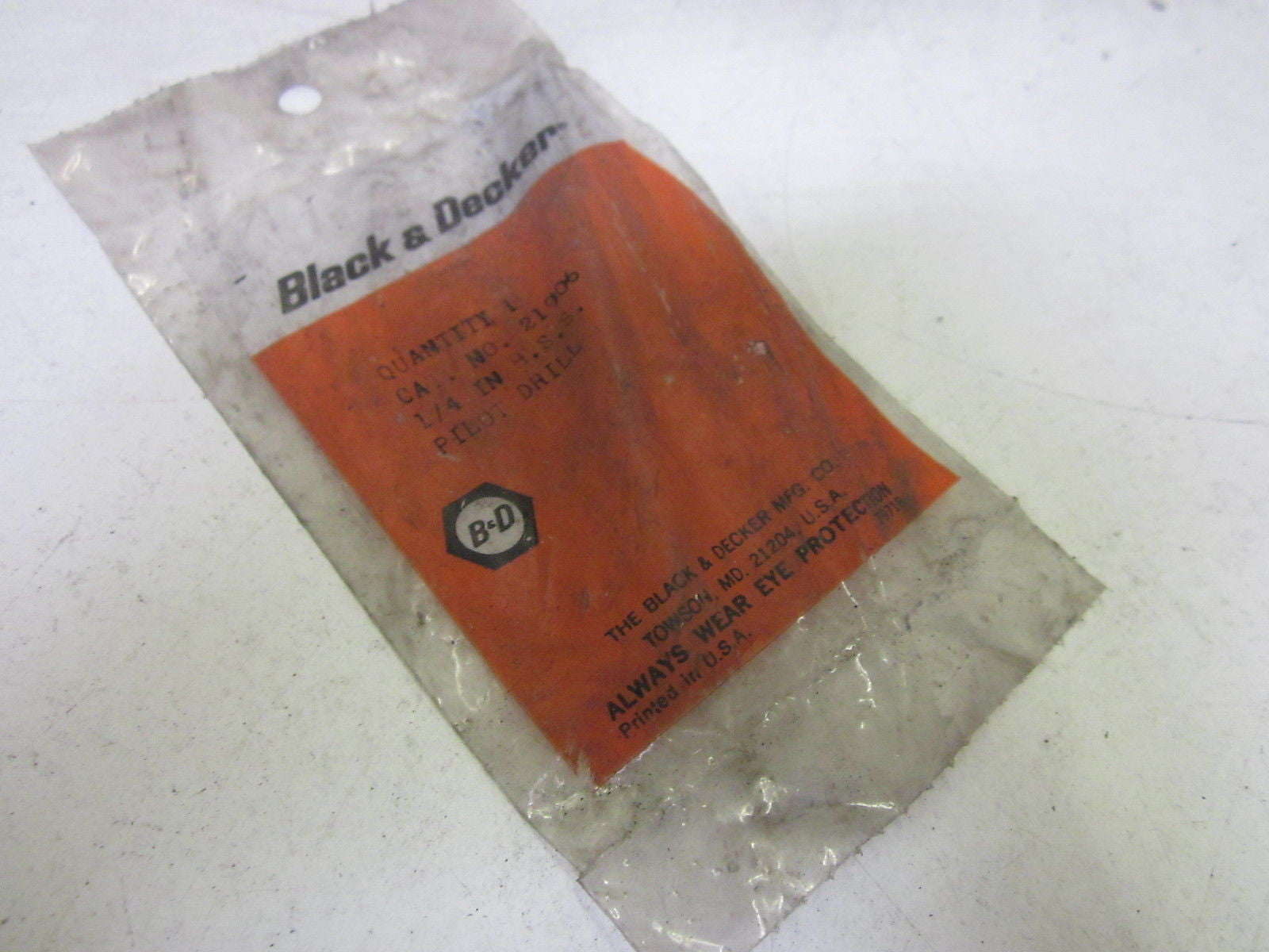 BLACK&DECKER 21906 1/4IN. *NEW IN A FACTORY BAG*