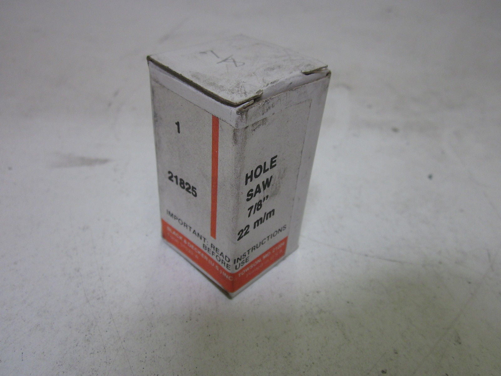 BLACK&DECKER 21825 7/8 22MM HOLE SAW *NEW IN BOX*