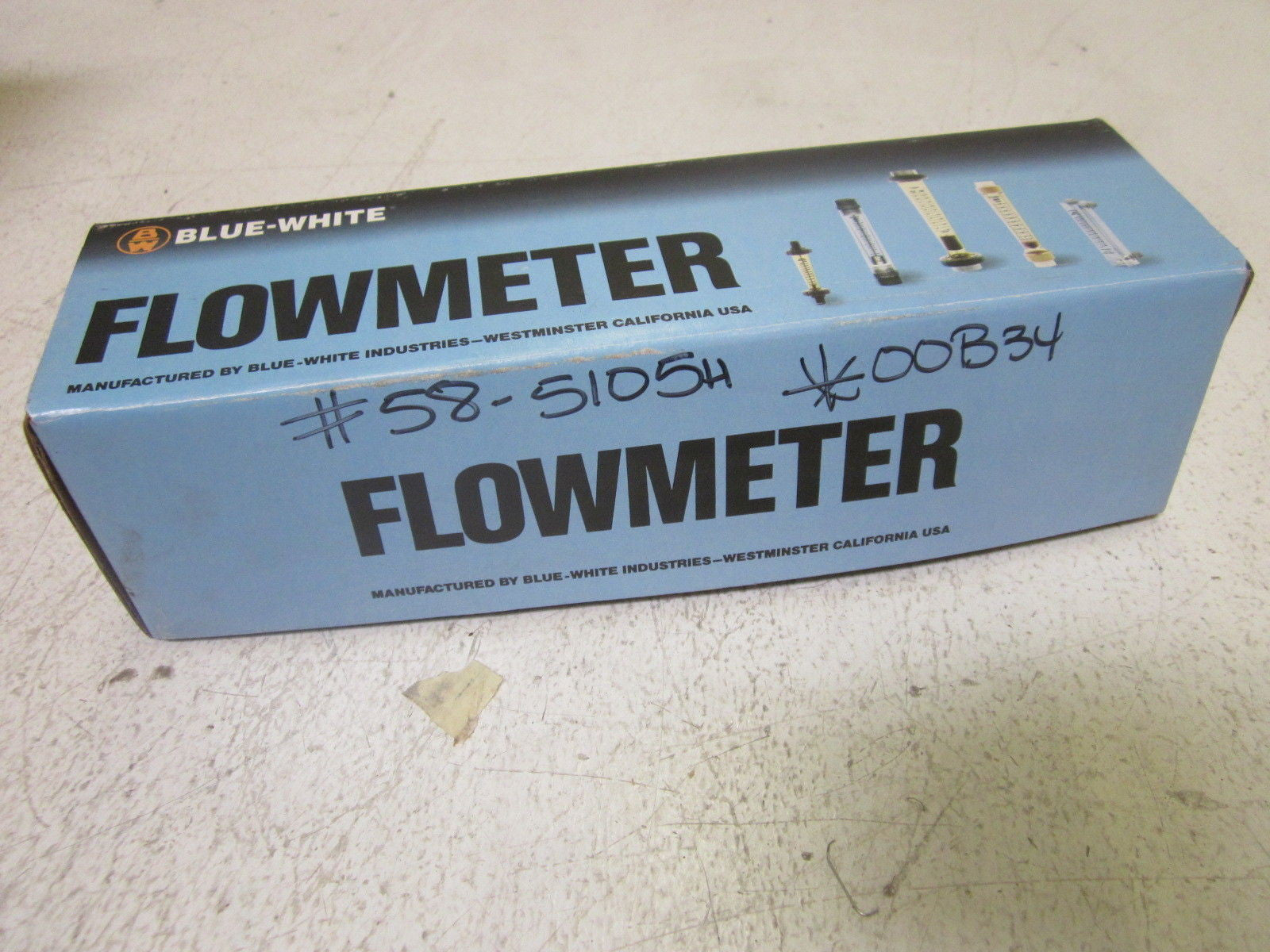 BLUEWHITE F-50250LA FLOW METER *NEW IN BOX*