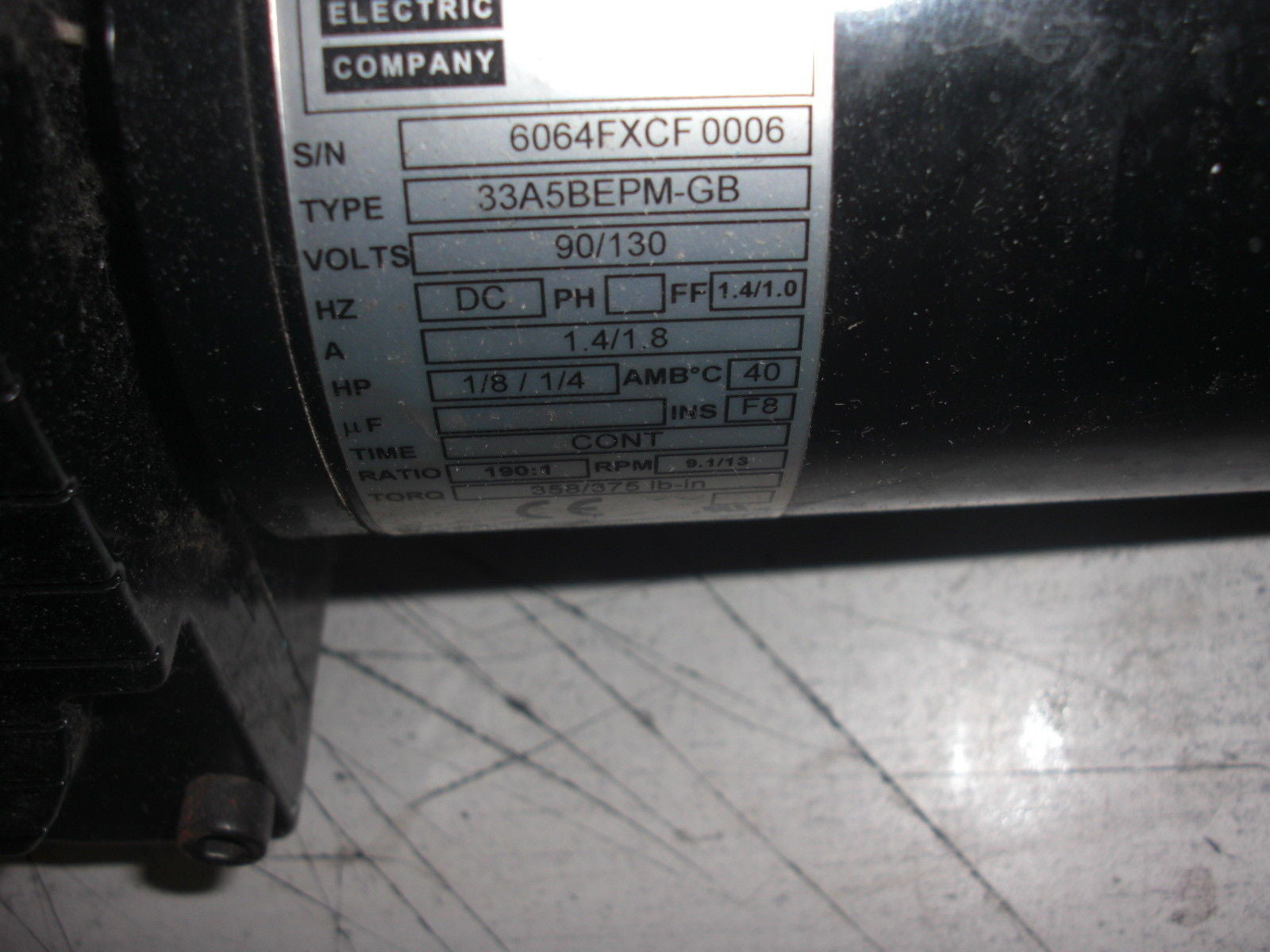 BODINE 33A5BEPM-GB *USED*