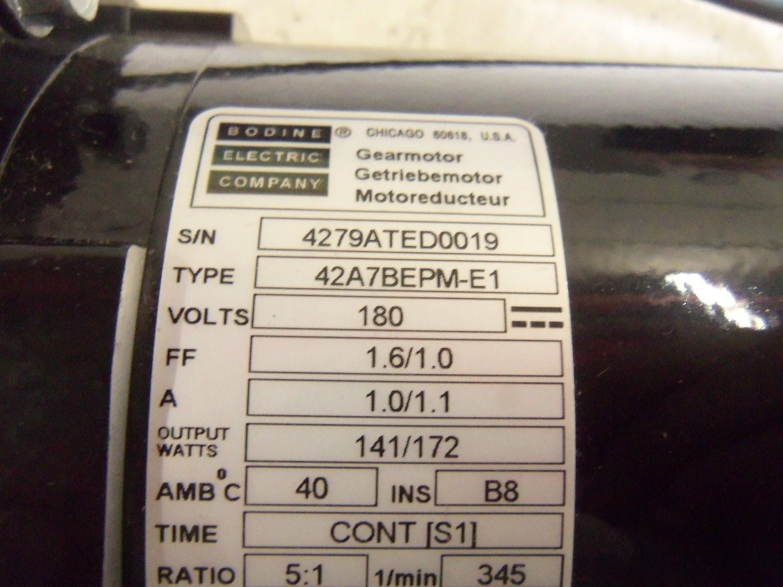 BODINE 42A7BEMPM-E1 MOTOR *NEW NO BOX*
