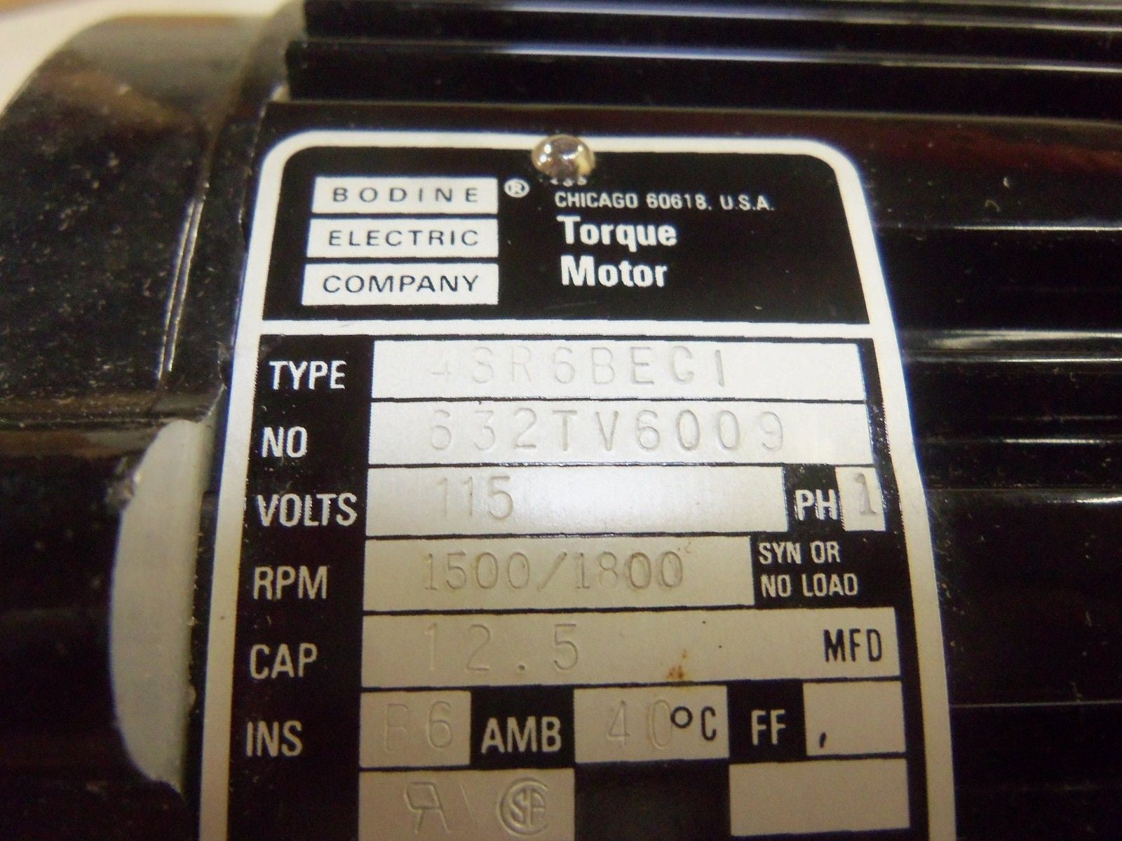 BODINE 48R6BECI MOTOR *USED*