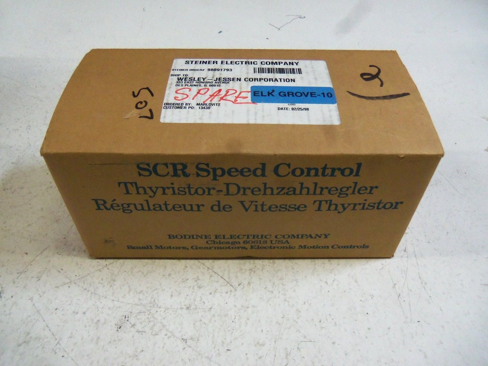 BODINE ELECTRIC DPM-61300 MOTOR SPEED CONTROL *USED*