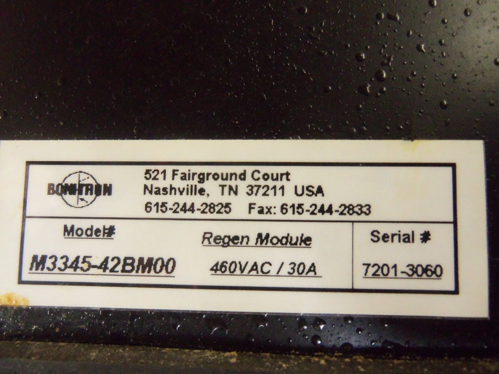 BONITRON M3345-42BM00 *USED*