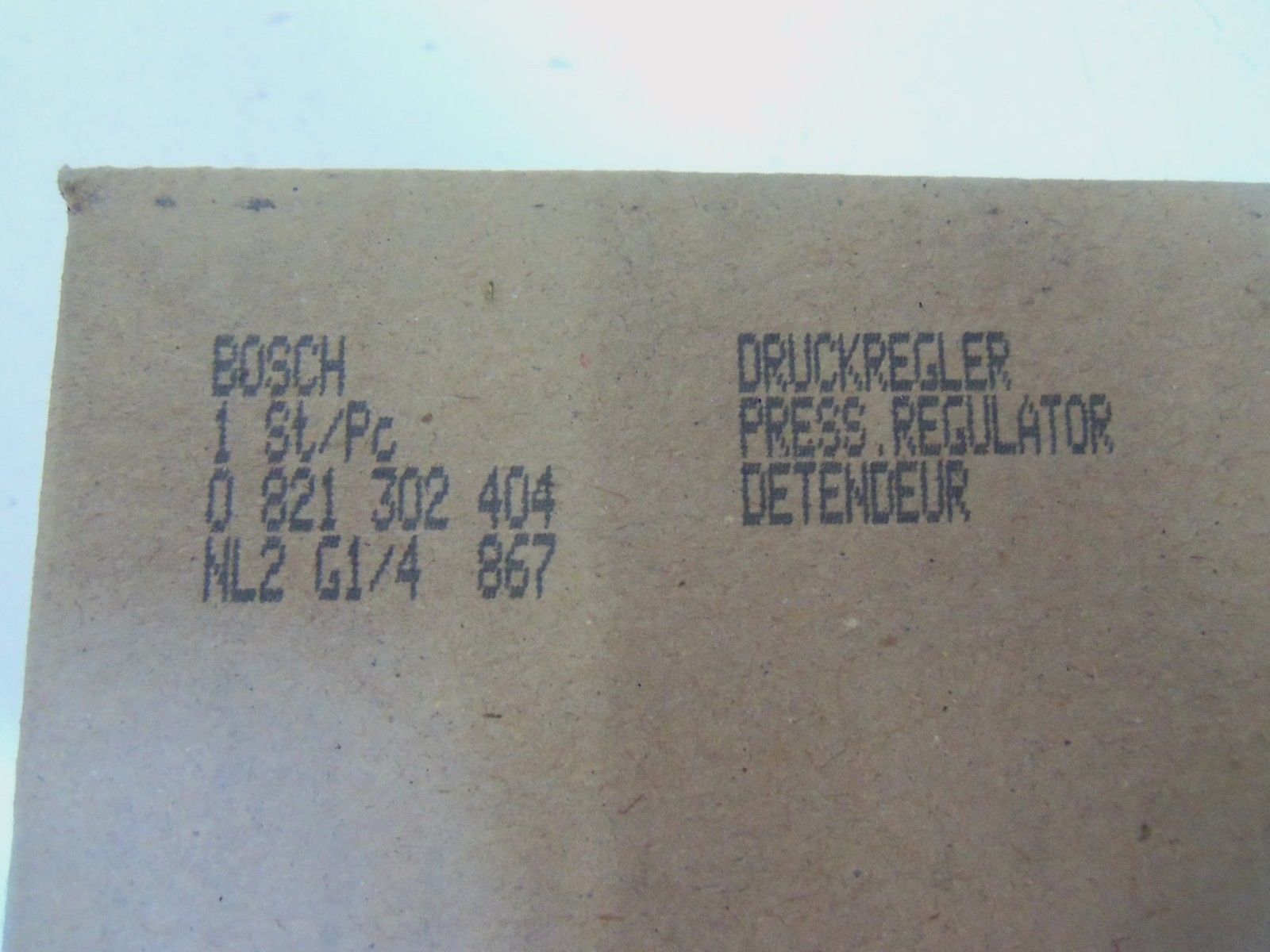 BOSCH 0 821 302 404 PRESSURE REGULATOR  *NEW IN BOX*