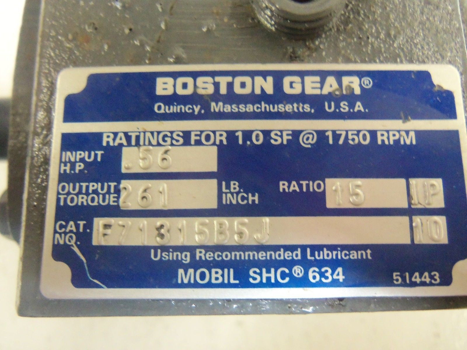 BOSTON GEAR F7131585J *NEW IN BOX*