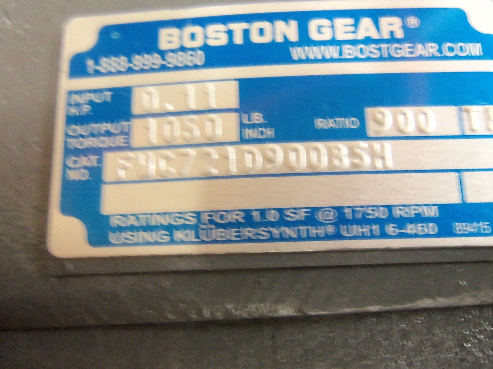 BOSTON GEAR FWC721D900B5H *NEW IN BOX*