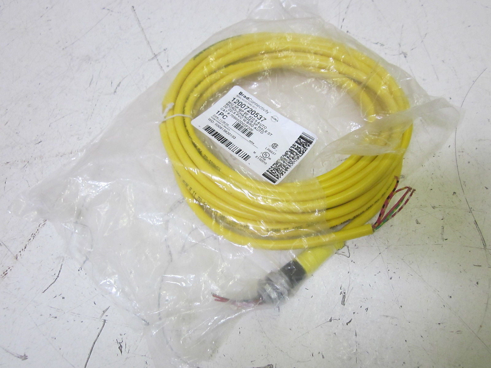 BRAD CONNECTIVITY 1200720537 MALE 5P CABLE *USED*