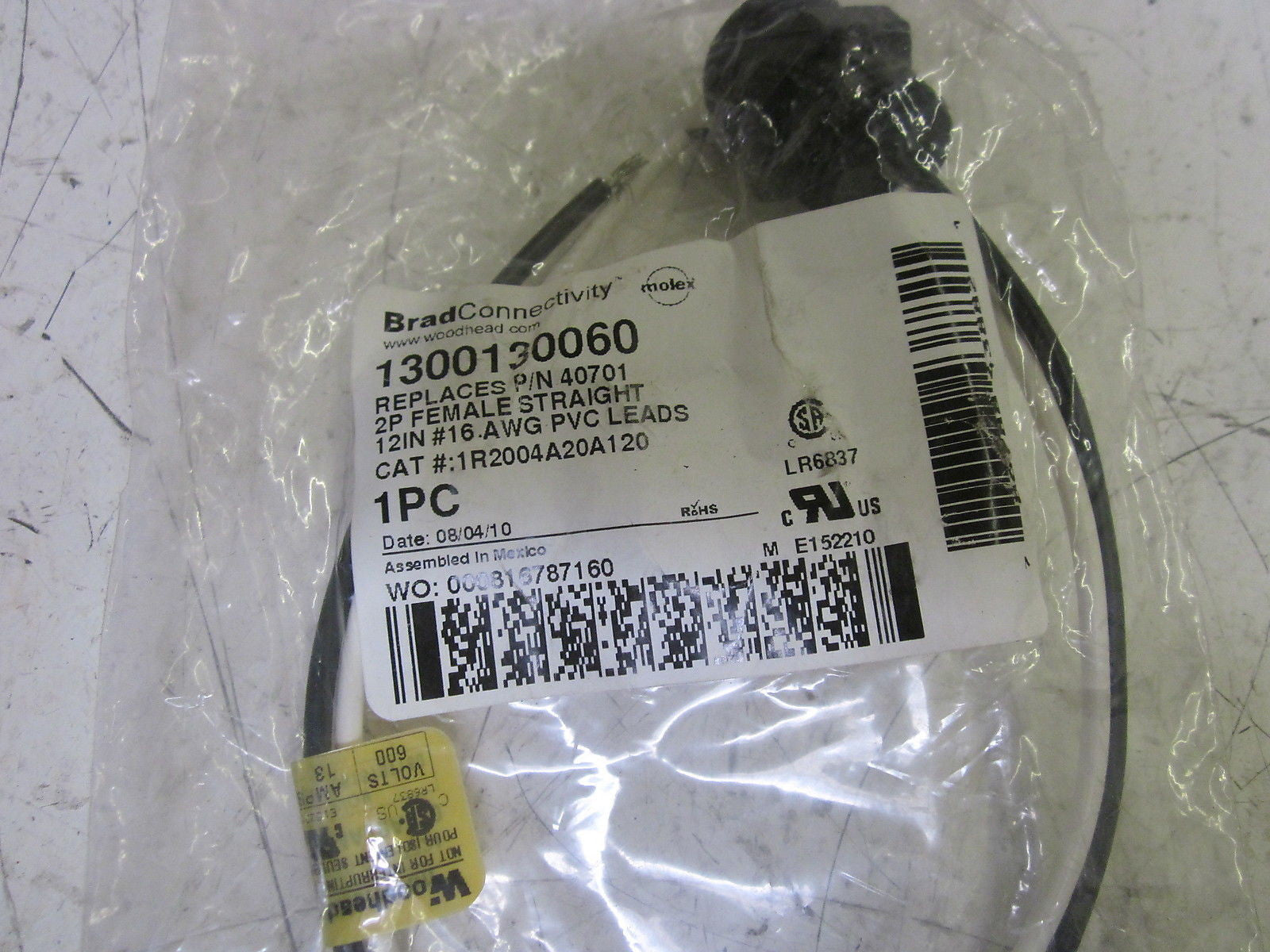 BRAD CONNECTIVITY 1R2004A20A120 FEMALE RECEPTACLE  *NEW IN A FACTORY BAG*