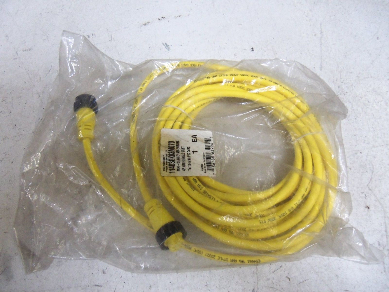BRAD HARRISON 114030K03M070 CORDSET *NEW IN A FACTORY BAG*