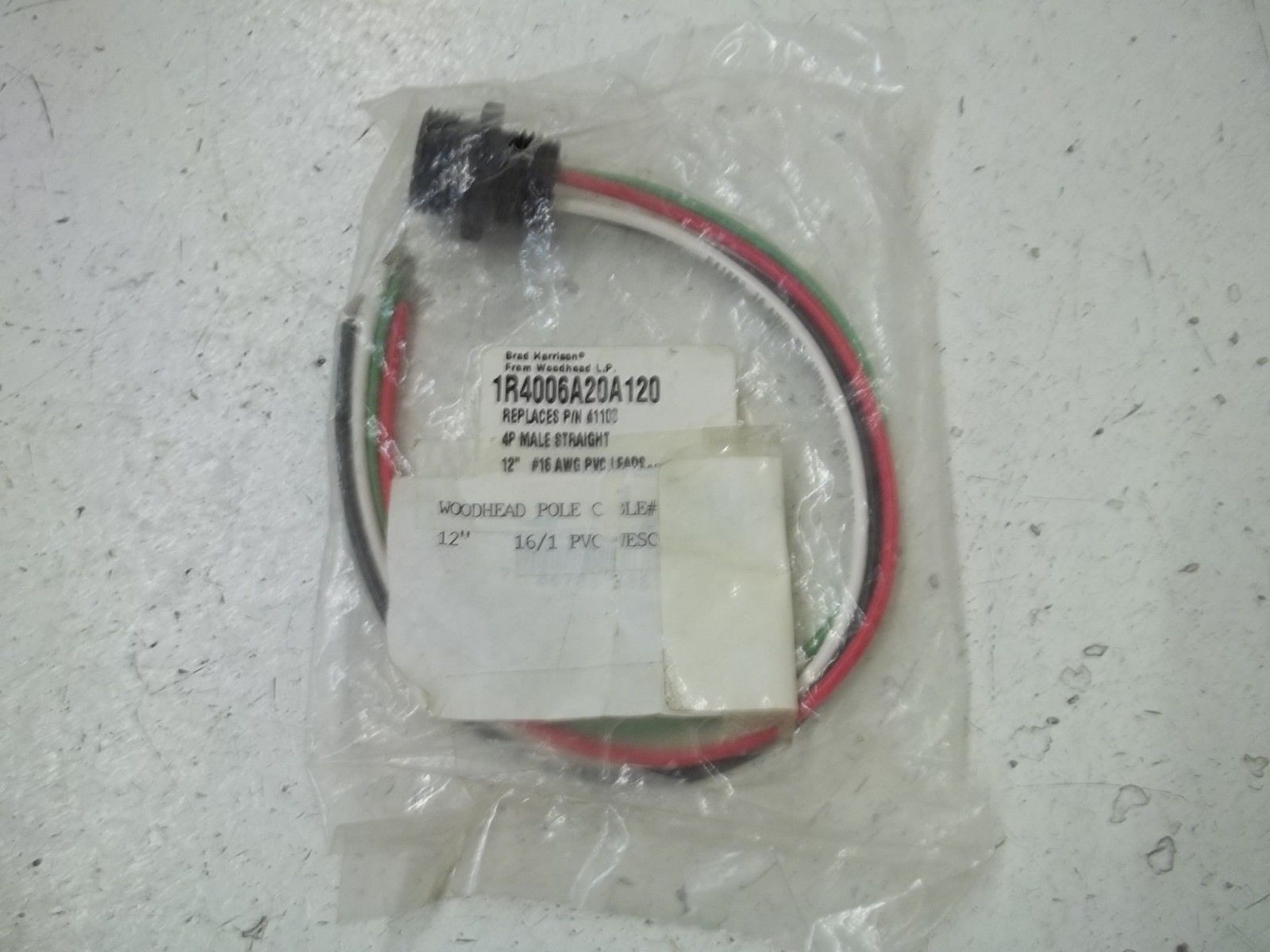 DANIEL WOODHEAD 41103 CORDSET * NEW IN FACTORY BAG *