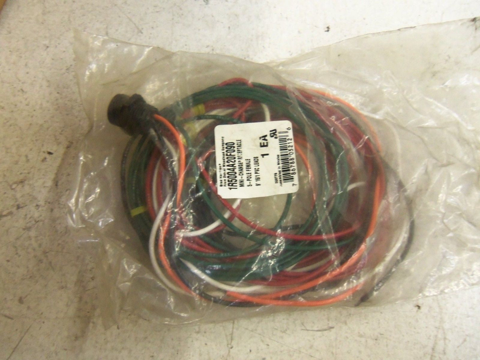 BRAD HARRISON MINI-CHANGE 1R5004A20F090 FEMALE RECEPTACLE *NEW IN FACTORY BAG*