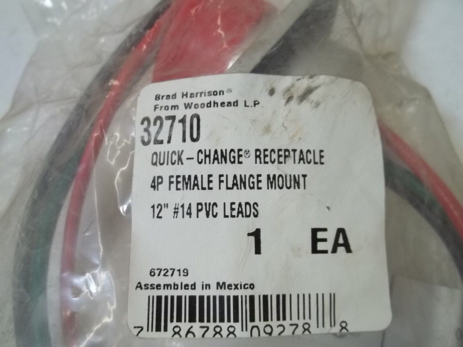 BRAD HARRISON 32710 4 FEMALE FLANGE MOUNT *NEW IN A FACTORY BAG*