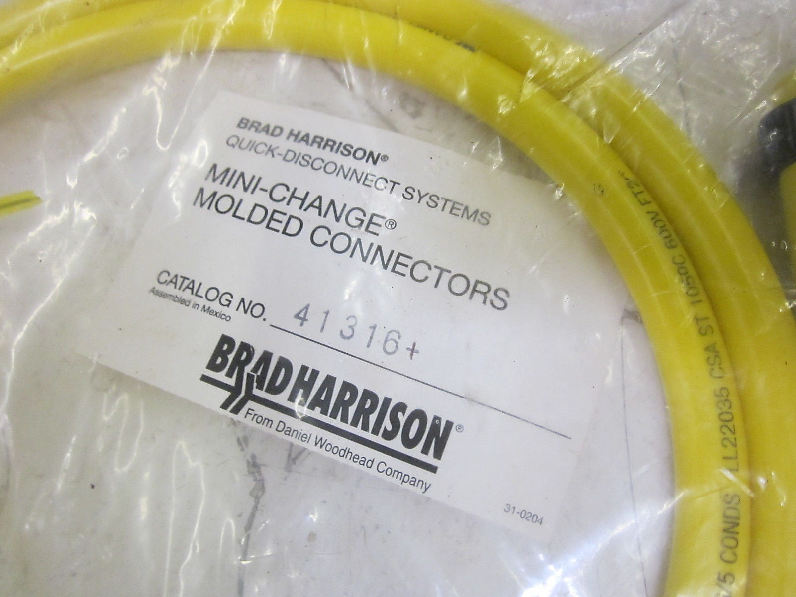 BRAD HARRISON 41316 CABLE  *NEW IN A FACTORY BAG*