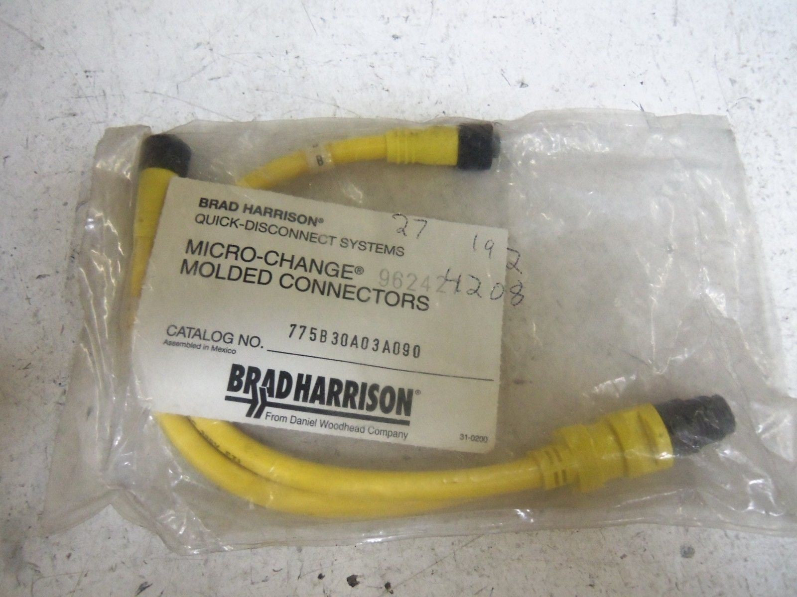 BRAD HARRISON 775B30A03A090 CABLE SPLITTER *NEW IN A FACTORY BAG*