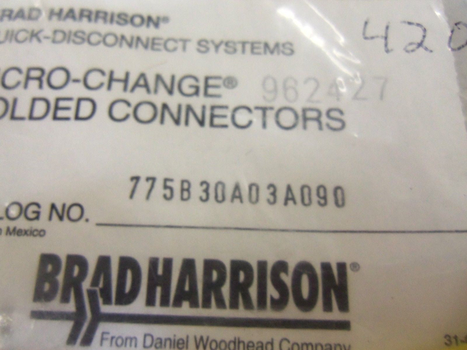 BRAD HARRISON 775B30A03A090 CABLE SPLITTER *NEW IN A FACTORY BAG*