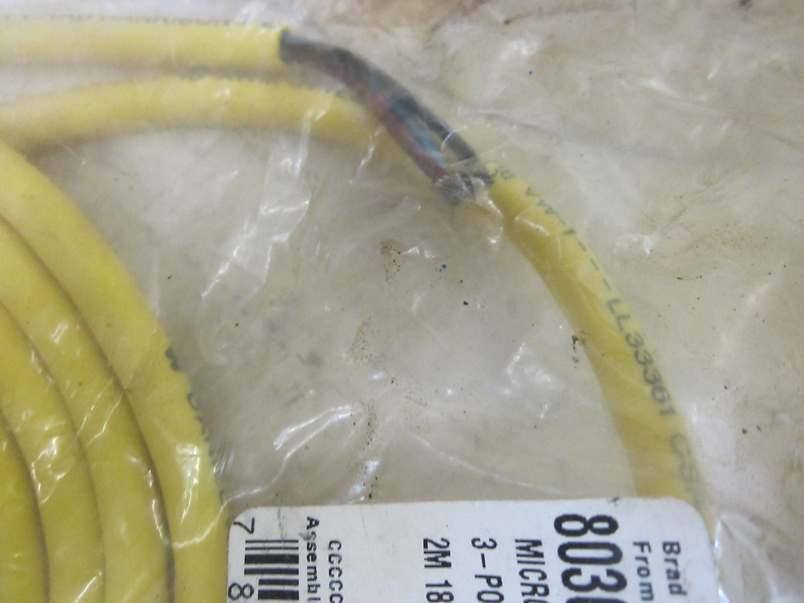 BRAD HARRISON 803000B02M020 CORDSET 3P FEMALE *NEW IN A FACTORY BAG*
