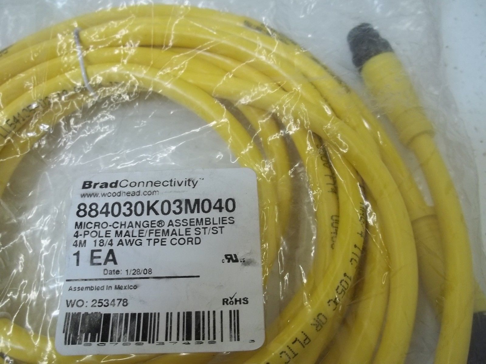 BRAD HARRISON 884030K03M040 4P * NEW IN FACTORY BAG *