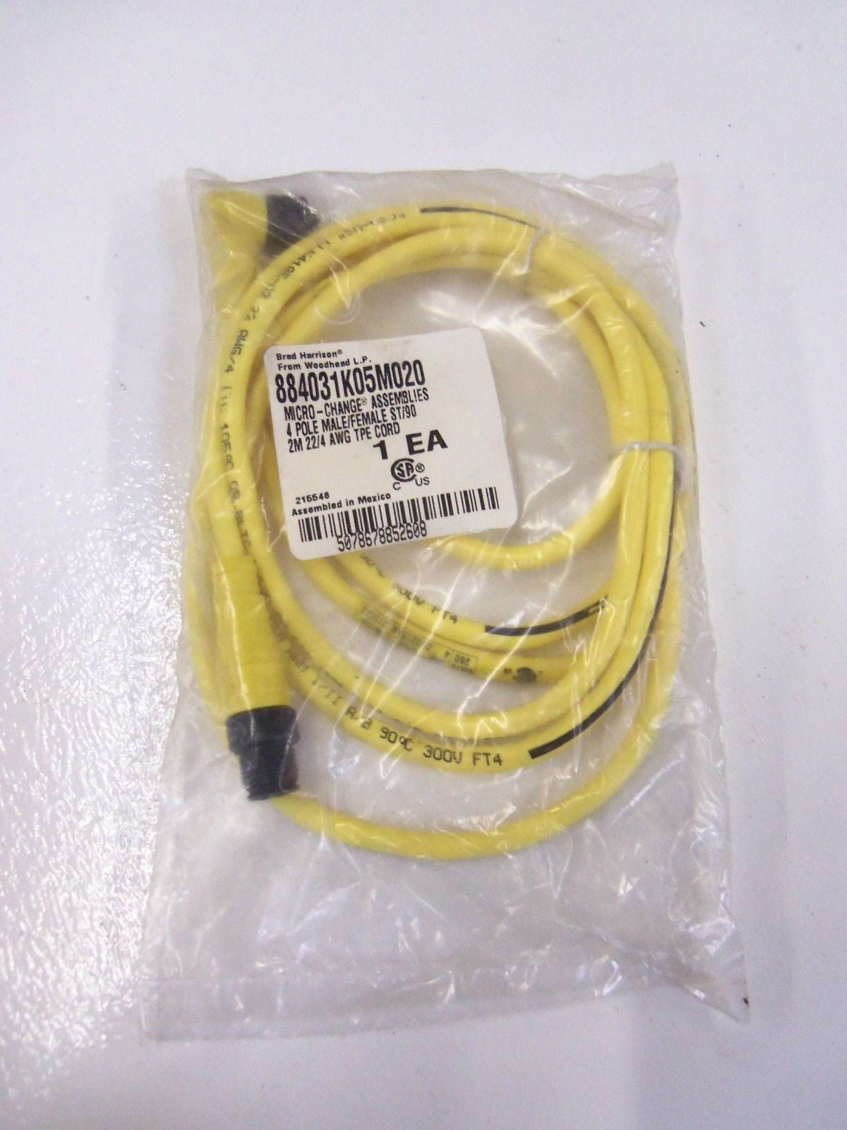BRAD HARRISON 884031K05M020 CORDSET *NEW IN BAG*
