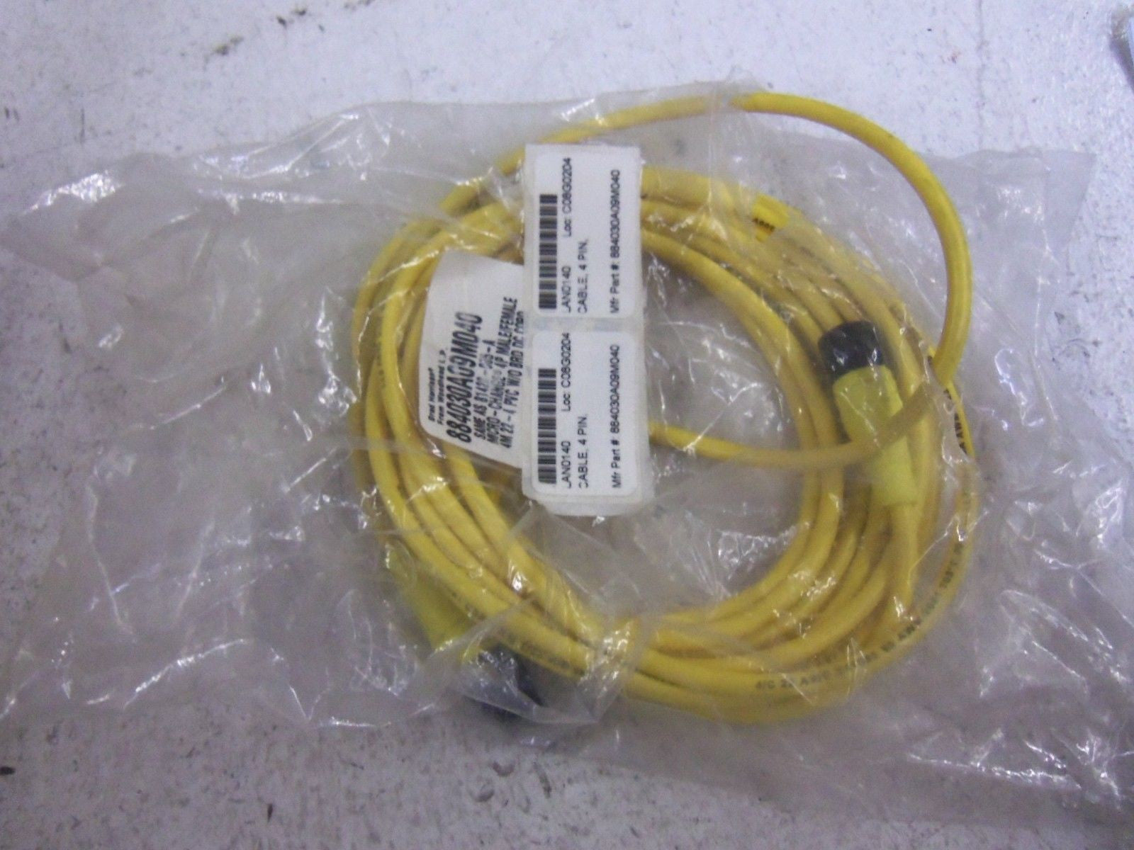 BRAD HARRISON MICRO-CHANGE 884030A09M040 4P M/F CORDSET *NEW IN FACTORY BAG*