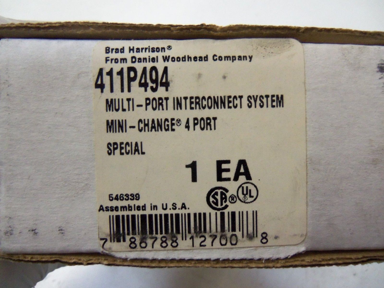 BRAD HARRISON MULTI-PORT INTERCONNECT SYSTEM 411P494 *NEW IN BOX*