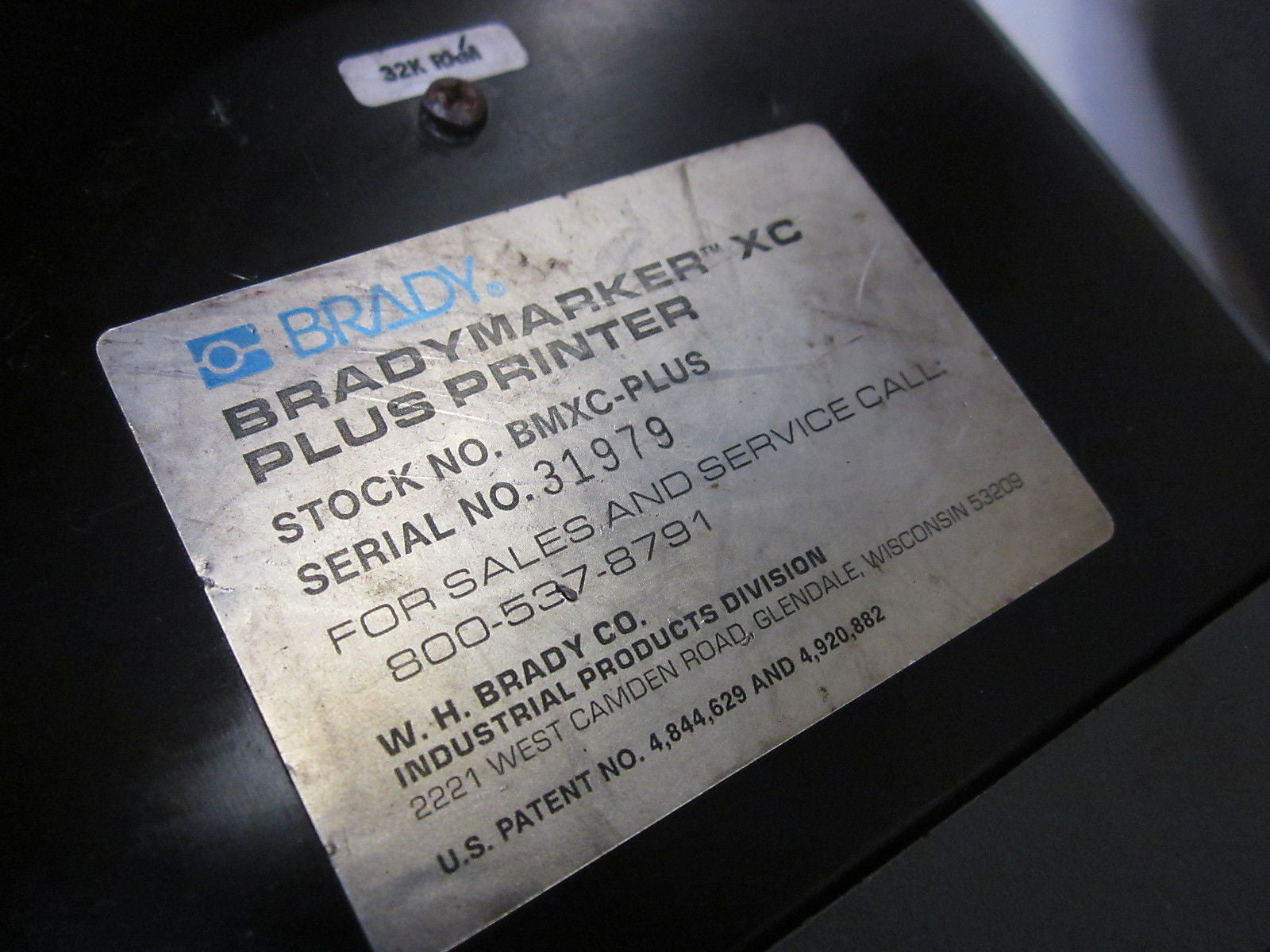 BRADY BMXC-PLUS *USED*