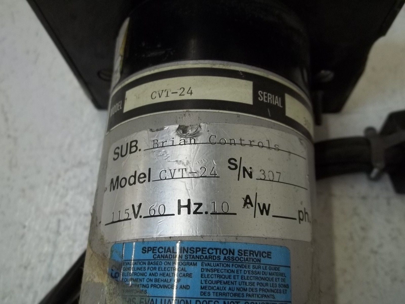 BRIAN CONTROLS CVT-24 *USED*