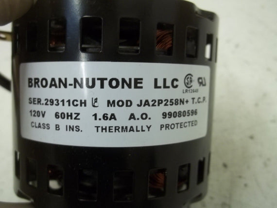 BROAN-NUTONE 99080596 REPLACEMENT MOTOR 120V 1.6A *NEW NO BOX*