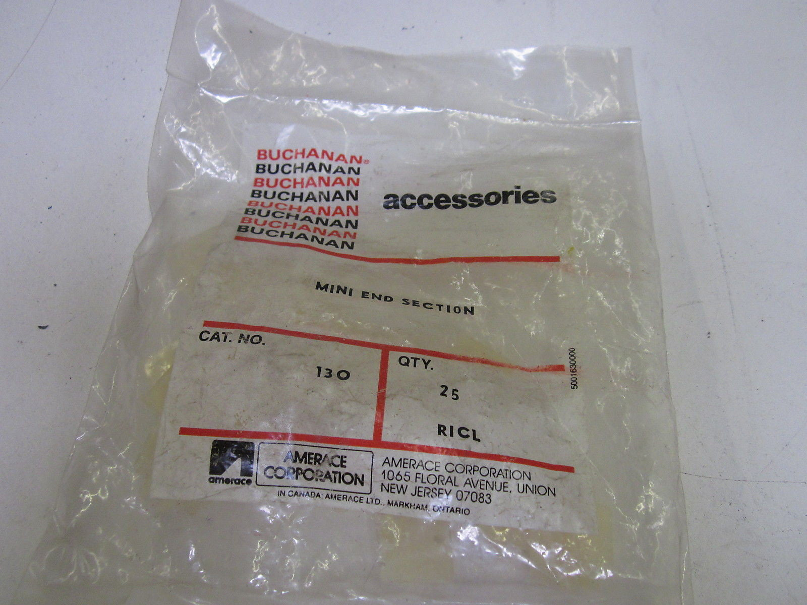BUCHANAN 130 MINI END SECTION (25)  *NEW IN A FACTORY BAG*