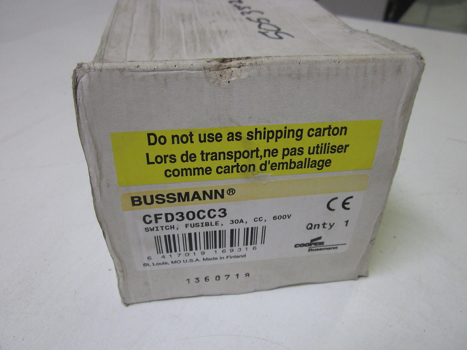 BUSSMANN CDF 30CC3 *NEW IN BOX*