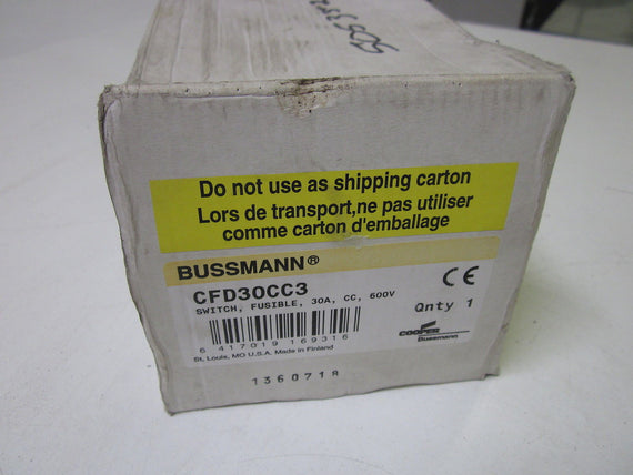 BUSSMANN CDF 30CC3 *NEW IN BOX*