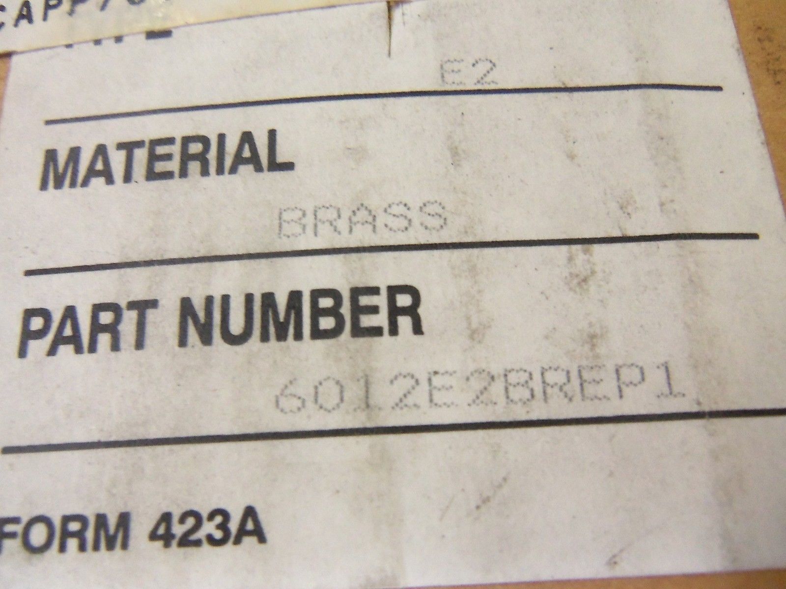 BW CONTROLS 6012E2BREP1 *NEW IN BOX*
