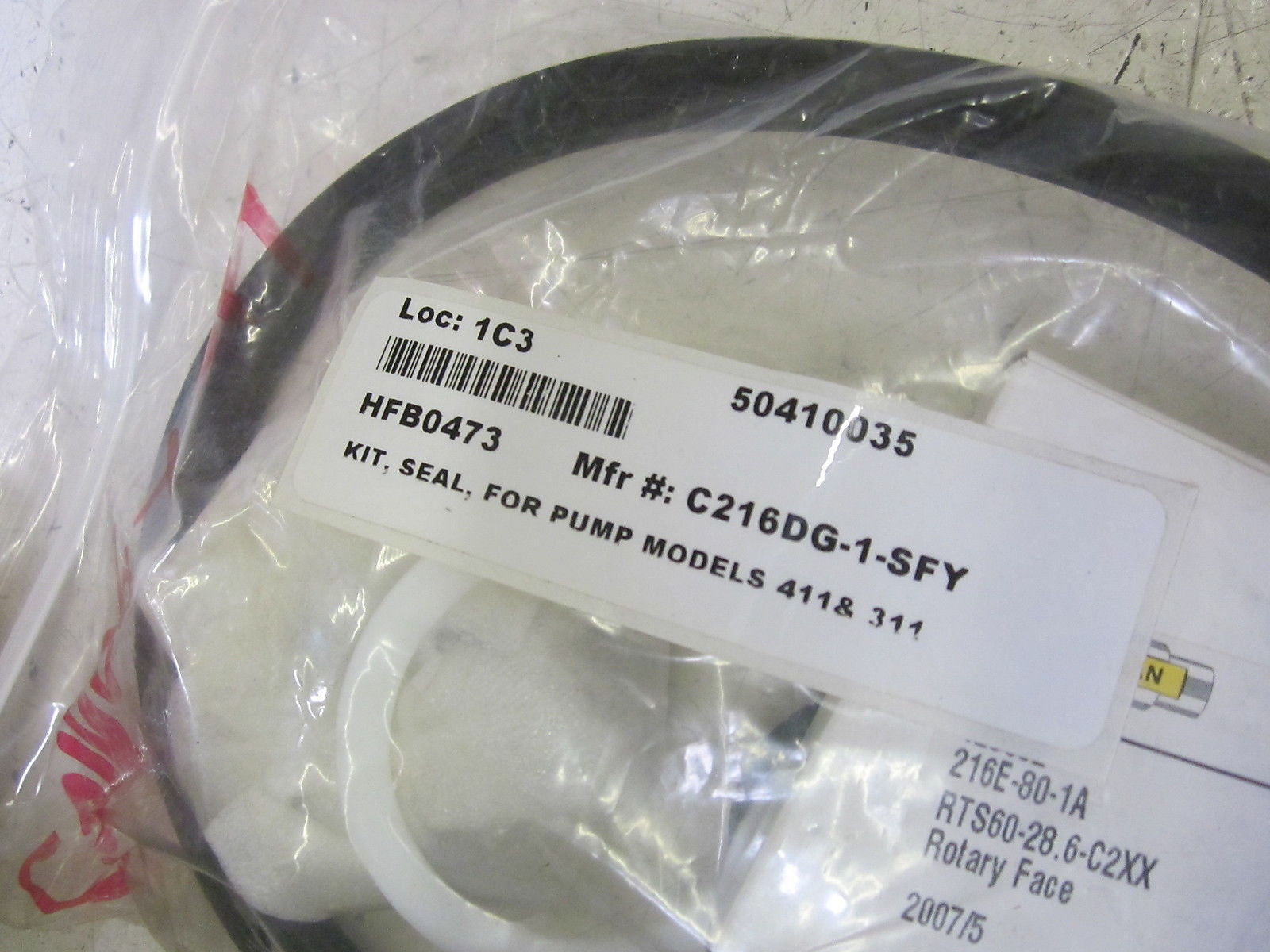 C216DG-1-SFY SEAL KIT FOR PUMP MODELS 411&311  *NEW IN A BAG*