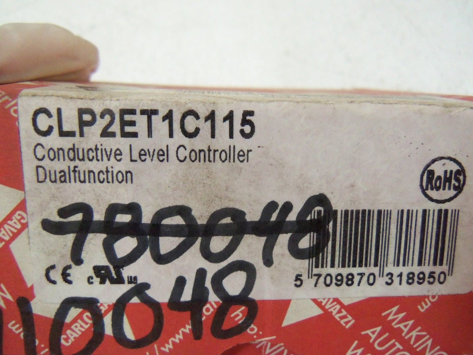 CARLO GAVAZZI CONDUCTIVE LEVEL CONTROLLER CLP2ET1C115 *USED*