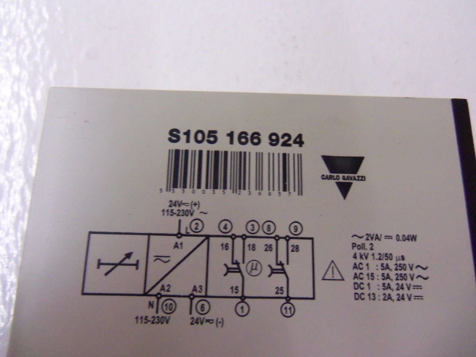 CARLO GAVAZZI S105166924 *NEW IN BOX*