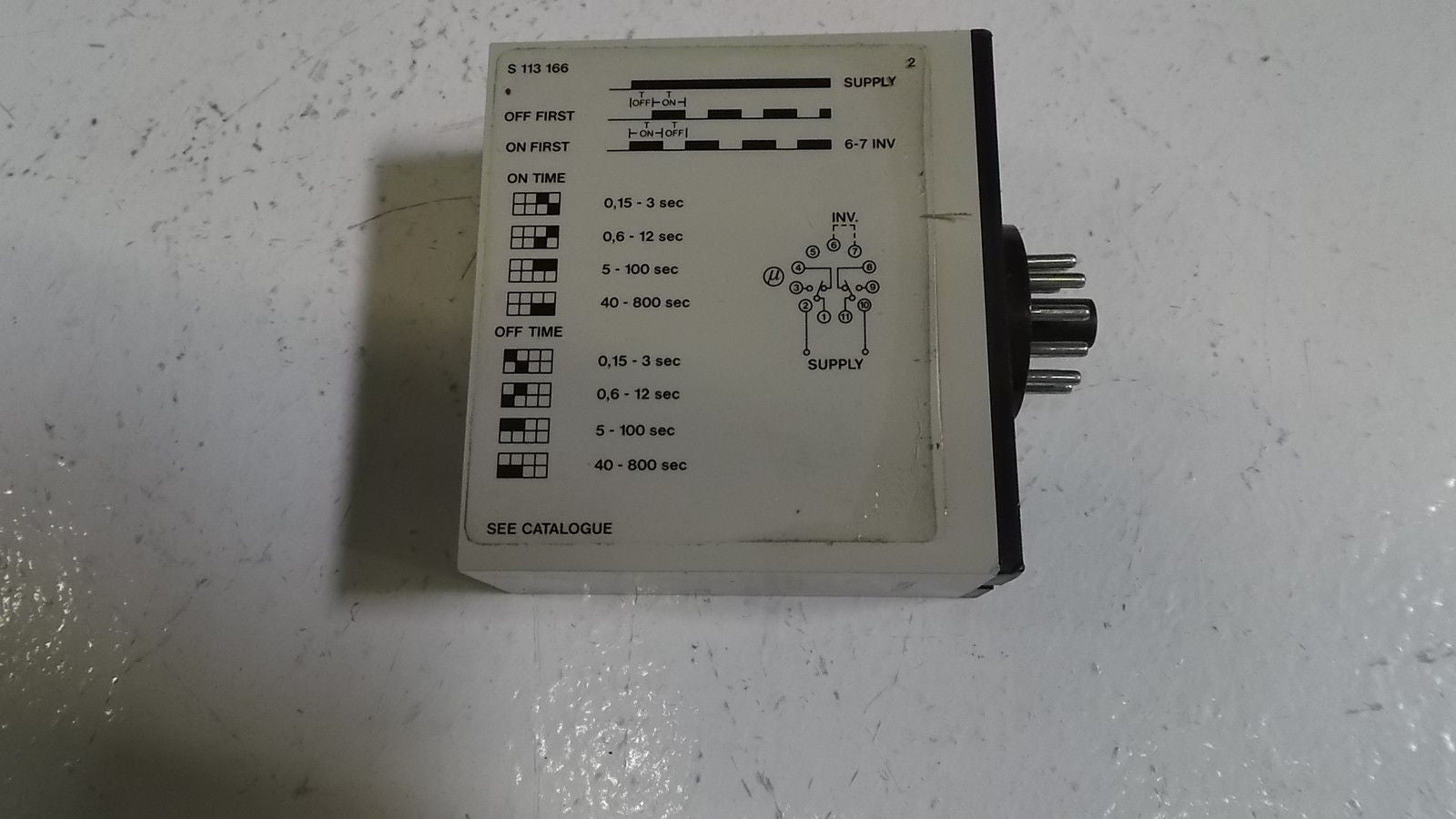 CARLO GAVAZZI TIMER S 113 166 115 *USED*