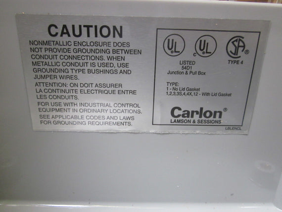 CARLON NC884 CIRCUIT SAFE ENCLOSURE *NEW IN BOX*