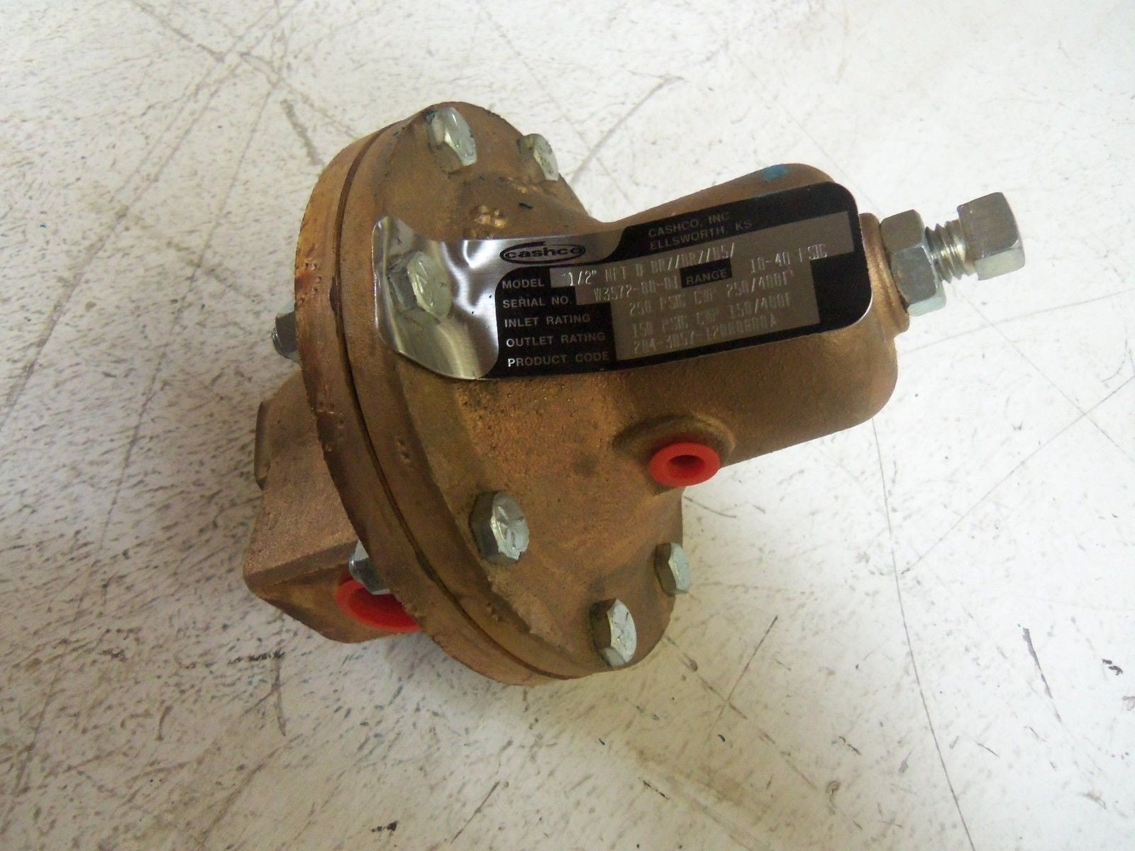 CASHCO 1/2" NPT D BRZ/BRZ/B5/ VALVE *USED*